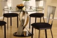 Striking Round Glass Table Designs Ideas For Dining Room 42