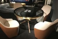 Striking Round Glass Table Designs Ideas For Dining Room 47