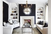 Catchy Living Room Designs Ideas With Bold Black Furniture 11