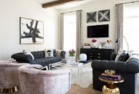 Catchy Living Room Designs Ideas With Bold Black Furniture 31