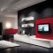 Catchy Living Room Designs Ideas With Bold Black Furniture 39