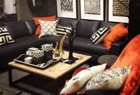 Catchy Living Room Designs Ideas With Bold Black Furniture 47