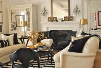 Catchy Living Room Designs Ideas With Bold Black Furniture 51