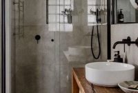 Cozy Small Bathroom Ideas With Wooden Decor 18