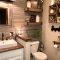 Cozy Small Bathroom Ideas With Wooden Decor 23