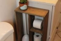 Cozy Small Bathroom Ideas With Wooden Decor 49