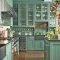 Creative Painted Kitchen Cabinets Design Ideas 01