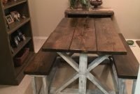 Cute Farmhouse Table Design Ideas Which Is Not Outdated 03