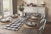 Cute Farmhouse Table Design Ideas Which Is Not Outdated 10