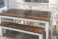 Cute Farmhouse Table Design Ideas Which Is Not Outdated 12