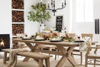 Cute Farmhouse Table Design Ideas Which Is Not Outdated 19