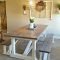Cute Farmhouse Table Design Ideas Which Is Not Outdated 22