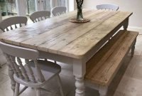 Cute Farmhouse Table Design Ideas Which Is Not Outdated 25