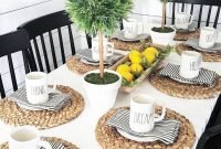 Cute Farmhouse Table Design Ideas Which Is Not Outdated 31