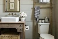 Popular Farmhouse Small Bathroom Decorating Ideas 23