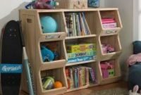 Cozy Bookcase Ideas For Kids Room 16
