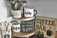 Affordable Diy Mini Coffee Bar Design Ideas For Home Right Now 25