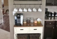 Affordable Diy Mini Coffee Bar Design Ideas For Home Right Now 36