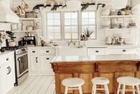 Enchanting Farmhouse Kitchen Decor Ideas To Try Nowaday 07