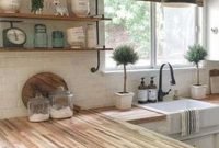 Enchanting Farmhouse Kitchen Decor Ideas To Try Nowaday 08