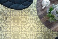 Unusual Diy Painted Tile Floor Ideas With Stencils That Anyone Can Do 11