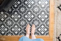 Unusual Diy Painted Tile Floor Ideas With Stencils That Anyone Can Do 15
