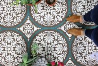 Unusual Diy Painted Tile Floor Ideas With Stencils That Anyone Can Do 26