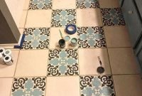 Unusual Diy Painted Tile Floor Ideas With Stencils That Anyone Can Do 45