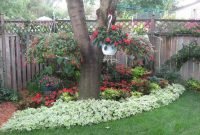 Adorable Flower Beds Ideas Around Trees To Beautify Your Yard 05
