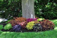 Adorable Flower Beds Ideas Around Trees To Beautify Your Yard 07