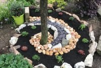 Adorable Flower Beds Ideas Around Trees To Beautify Your Yard 09