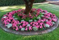 Adorable Flower Beds Ideas Around Trees To Beautify Your Yard 16
