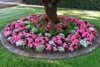 Adorable Flower Beds Ideas Around Trees To Beautify Your Yard 19
