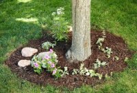 Adorable Flower Beds Ideas Around Trees To Beautify Your Yard 22
