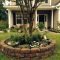 Adorable Flower Beds Ideas Around Trees To Beautify Your Yard 24