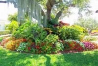 Adorable Flower Beds Ideas Around Trees To Beautify Your Yard 29