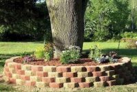 Adorable Flower Beds Ideas Around Trees To Beautify Your Yard 40