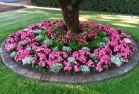 Adorable Flower Beds Ideas Around Trees To Beautify Your Yard 46