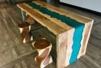 Impressive Home Furniture Ideas With Resin Wood Table 24