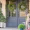 Adorable Front Door Christmas Decoration Ideas That Trend This Year 06