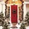 Adorable Front Door Christmas Decoration Ideas That Trend This Year 17