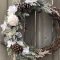 Adorable Front Door Christmas Decoration Ideas That Trend This Year 26