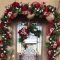 Adorable Front Door Christmas Decoration Ideas That Trend This Year 33