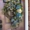 Adorable Front Door Christmas Decoration Ideas That Trend This Year 34