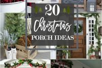 Awesome Christmas Farmhouse Porch Décor Ideas 08